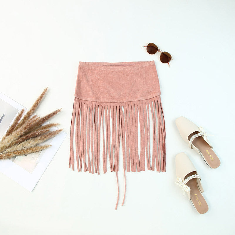 Top Tassel Vest for Women Short Summer Cropped Outfit Solid Color Tube Top for Women