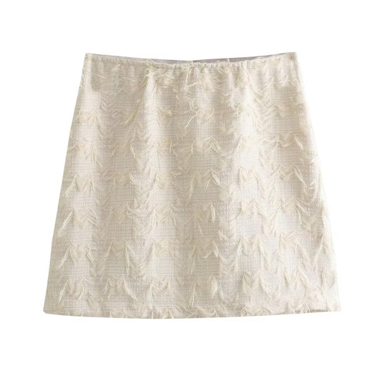 Women French Casual High Waist Slimming Classic Mini Skirt
