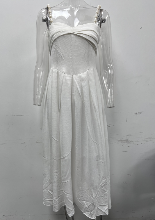【MOQ-5 packs】 Women Solid Long Sleeve Elegant A Line Dress N24DR0007