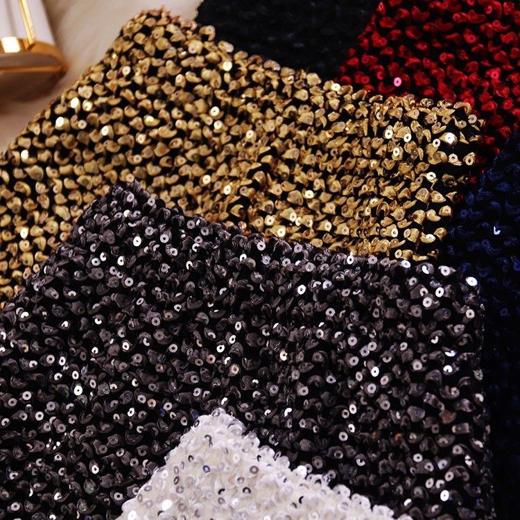 Autumn Sequined Trendy All Match Sexy Party Sheath Skirt Women