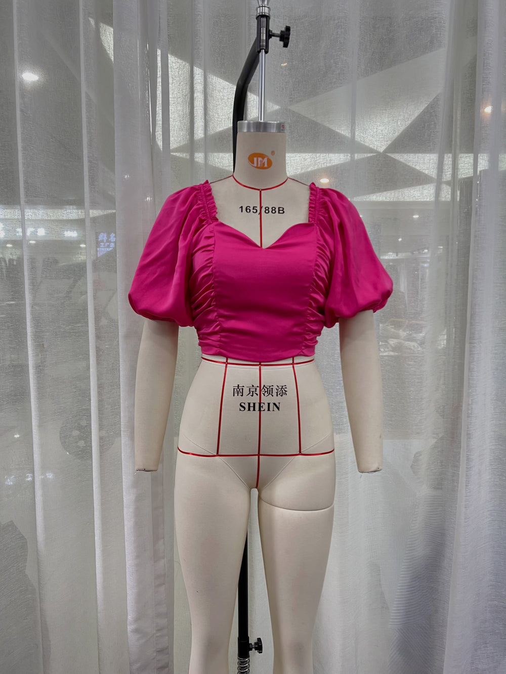 Women Transparent Organza Sleeve Knitted Top Summer