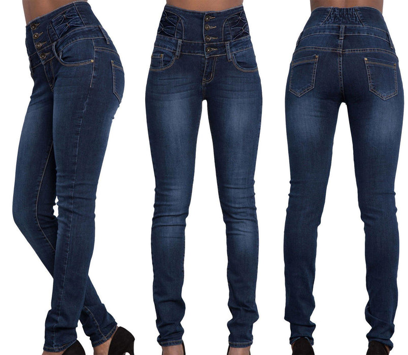 Popular Autumn Winter Women's Sexy High Waist Slim Fit Elastic Skinny Jeans