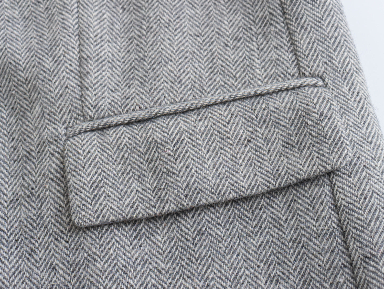 Women Clothing French Herringbone Twill Straight Cut Blazer