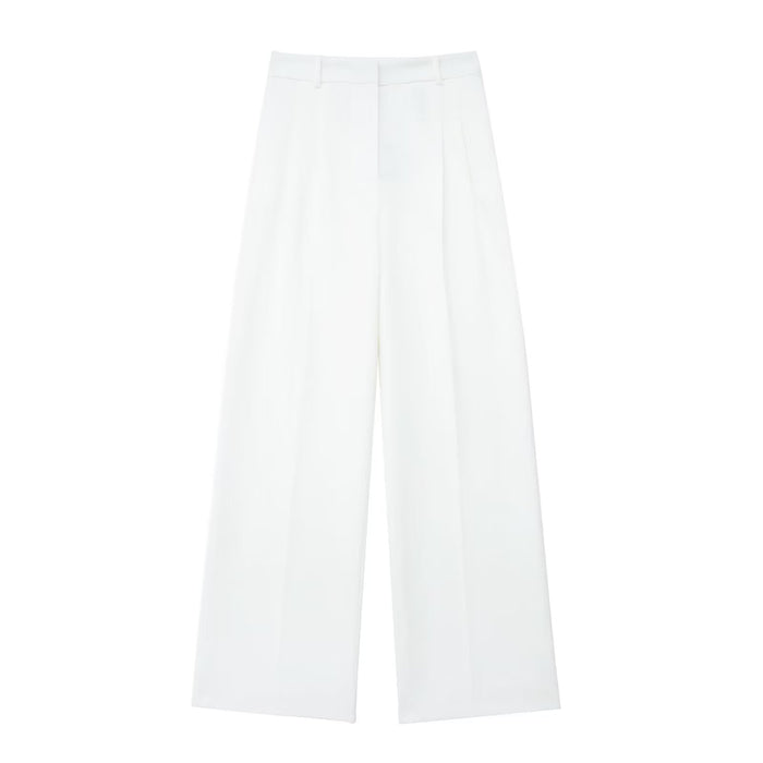 Autumn Winter Women Solid Straight Pants