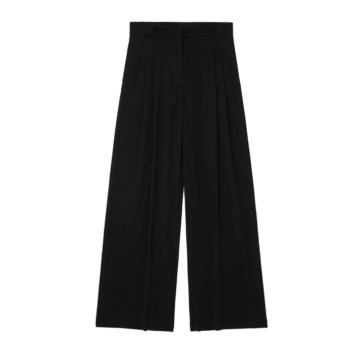 Autumn Winter Women Solid Straight Pants