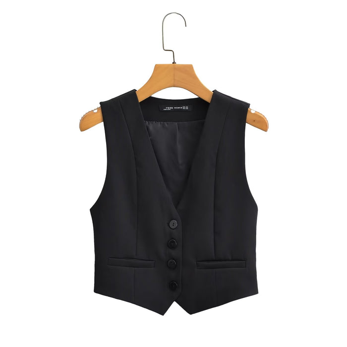 Spring Women Street All Match Short Vest