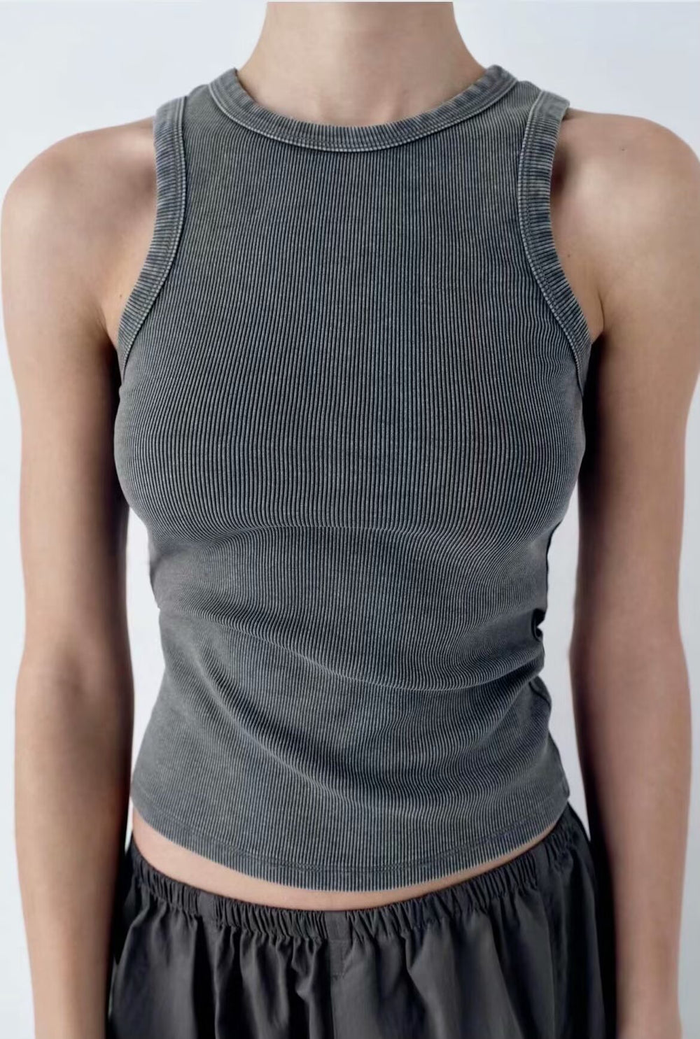Classic Women Vest Knitted Stretch Small Sling Outerwear Bottoming Top