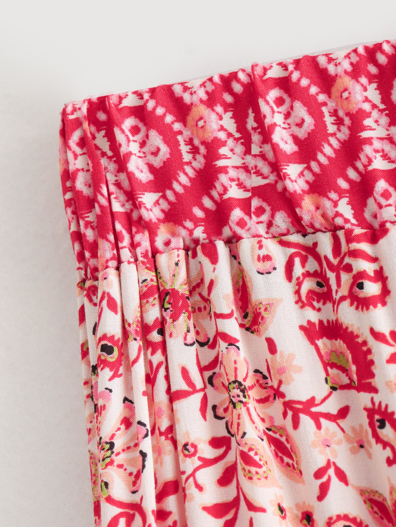 Spring Women Floral Print Shirt Skirt Set