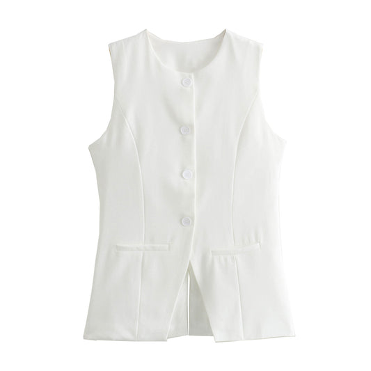 Summer Women Clothing Sleeveless Suit Vest Casual Suit Shorts Suit