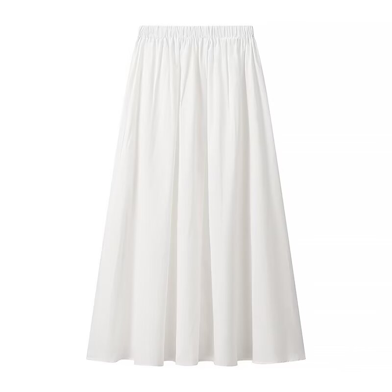 Women Solid Color Square Collar Long Sleeve Shirt High Waist Casual Skirt Set