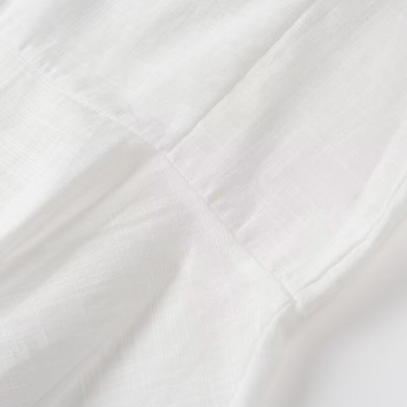 Women Solid Color Square Collar Long Sleeve Shirt High Waist Casual Skirt Set