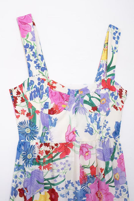 Women Clothing Small Floral Strap Dress