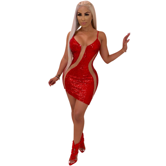 Sexy Sequ Dress Bodycon Dress