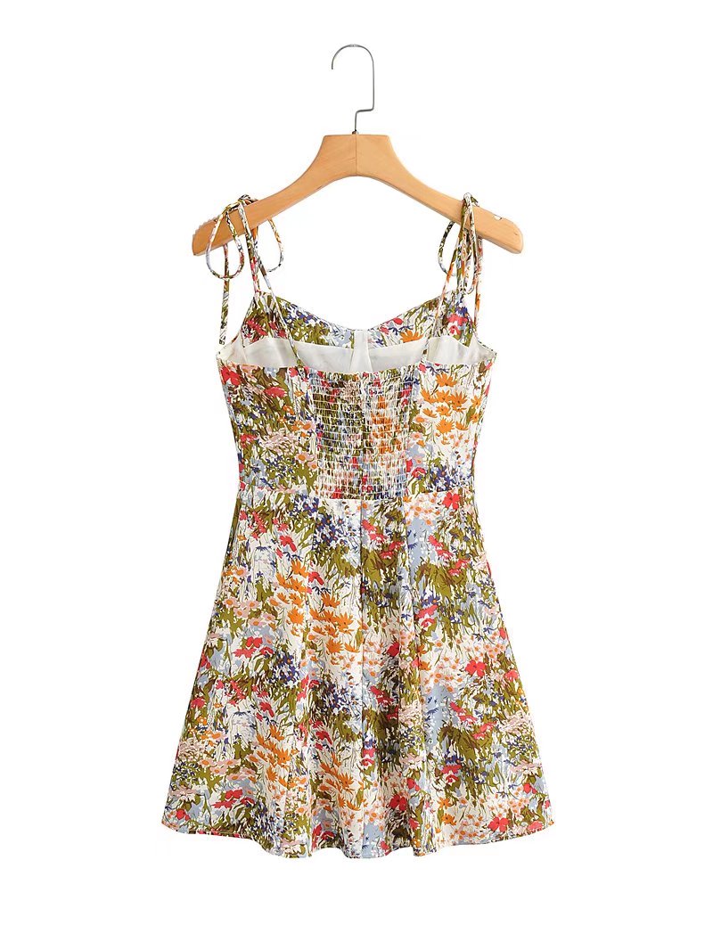 Early Spring French First Love Mori Cami Dress Sweet Fresh Women Dress New Fried Street Date Floral Dress