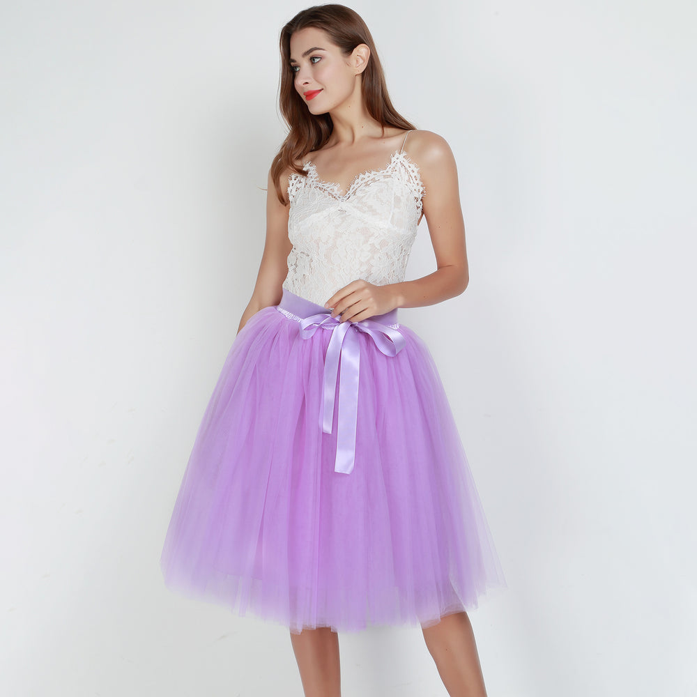 Multi Layer Tulle Skirt Gauzy Dance Dress Pettiskirt Tulle Skirt Tutu Gauze Skirt Belt