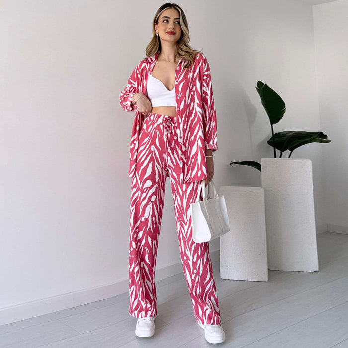 Suit Women Casual Women Loose Long Sleeved Trousers Women Two Piece Suit Spring