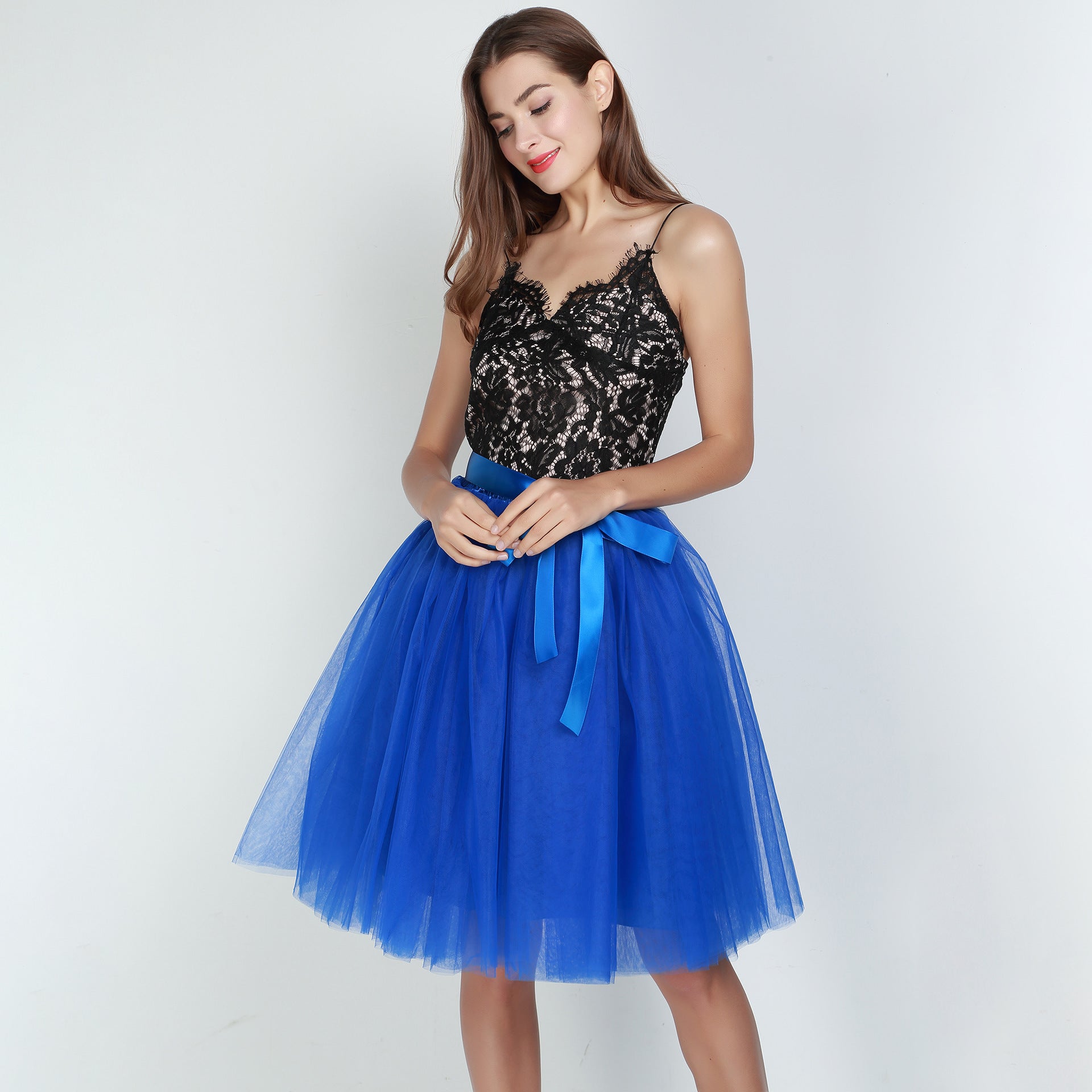 Multi Layer Tulle Skirt Gauzy Dance Dress Pettiskirt Tulle Skirt Tutu Gauze Skirt Belt