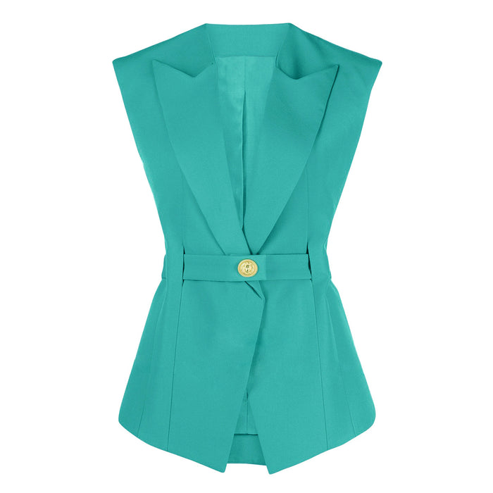 Summer Advanced Sleeveless Slim Fit Office Women Business Vest for Women