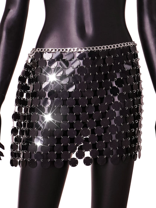 Direct Cross Punk Sexy Sequined Skirt