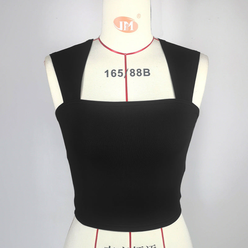 Summer Women Clothing Sexy Slim Fit Cropped Sling Bottoming Sleeveless Vest
