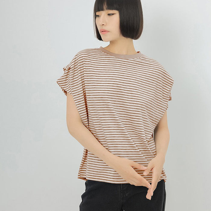 Women T shirt High Sense Summer Pure Cotton Solid Color Loose Casual Dolman Sleeve Short Sleeve