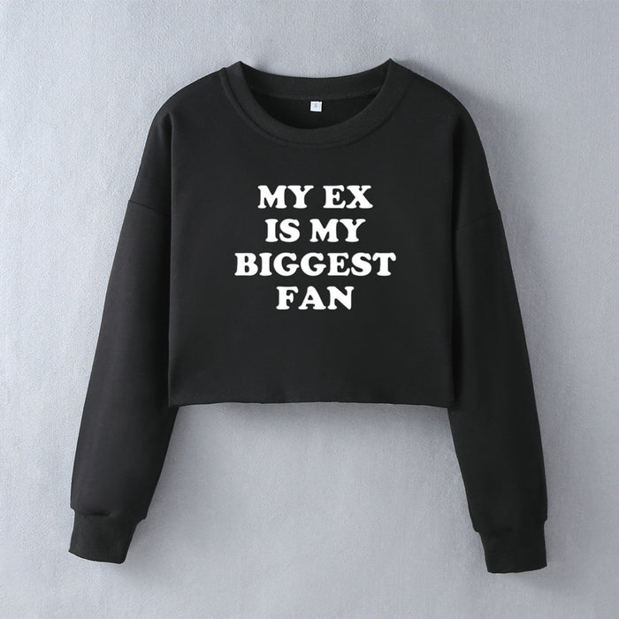 My Ex Is My Biggest Fan Street Trendy Women Short Sweater Autumn