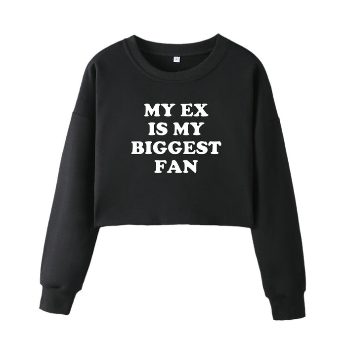 My Ex Is My Biggest Fan Street Trendy Women Short Sweater Autumn