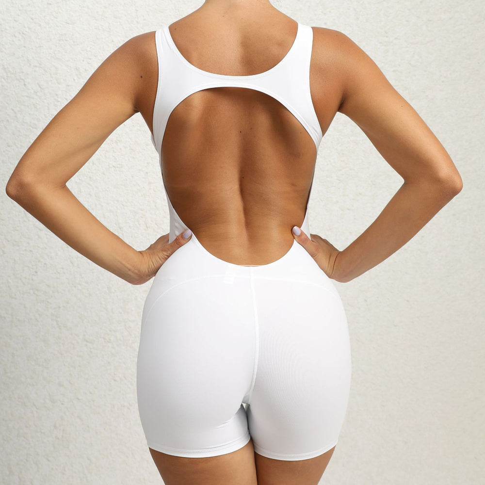 Quick Drying Nude Feel Yoga Clothes Women Training Fitness Integrated Hip Lifting Sport Yoga Jumpsuit
