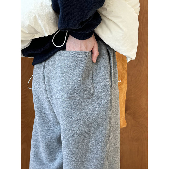 Color Braid Drawstring Sweatpants Women Autumn Winter Elastic Waist Track Pants Ankle Banded Pants Tide