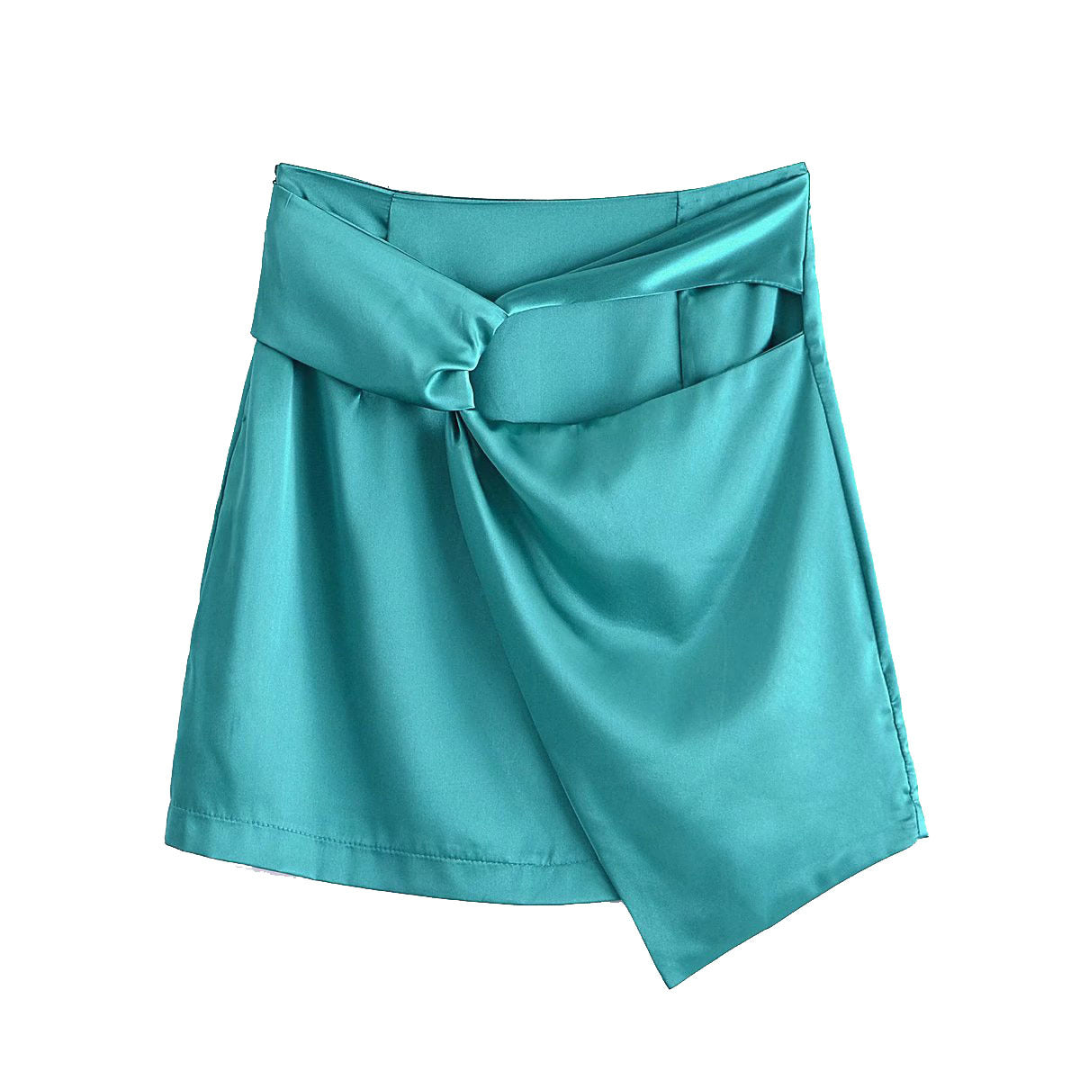 Spring Women Clothing French Retro High Waist Irregular Asymmetric Skirt Mini Skirt Slimming