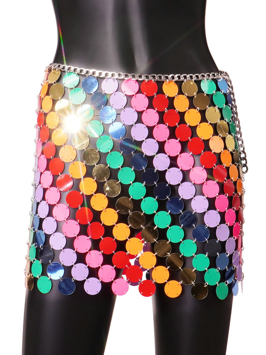 Direct Cross Punk Sexy Sequined Skirt