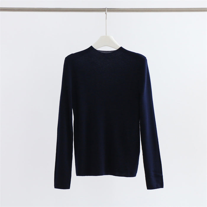 Knitwear Half Turtleneck Bottoming Shirt Slim Fit Women Clothing Fall Winter Inner Wear Long Sleeve Sweater