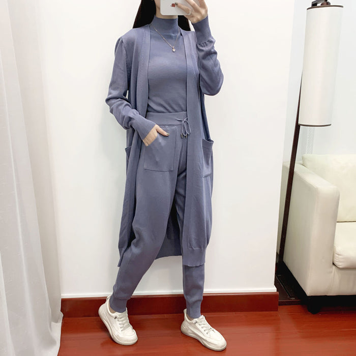 Sports Casual Women Clothing Spring Autumn Youthful Looking Fashionable Three Piece Set