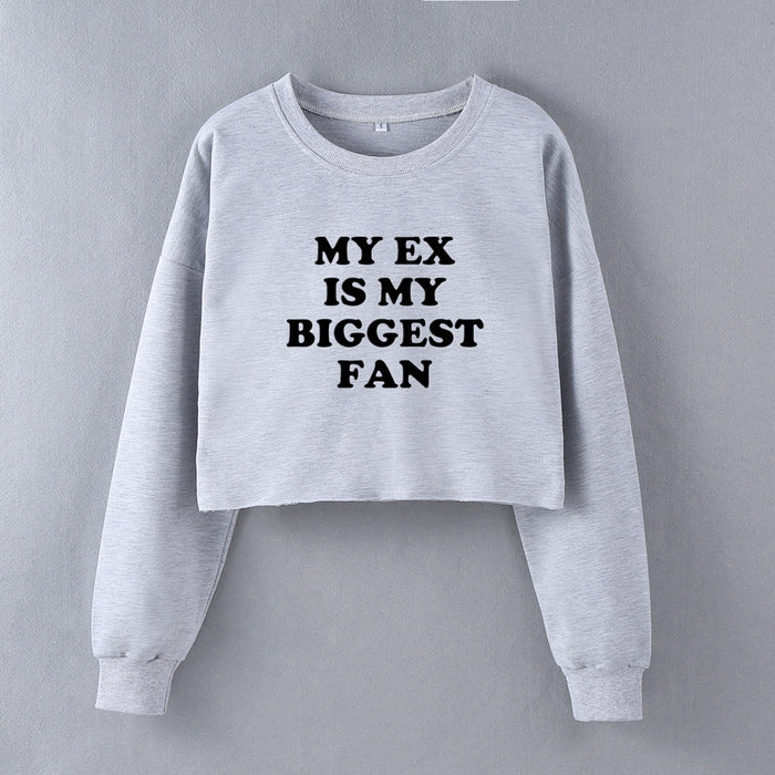 My Ex Is My Biggest Fan Street Trendy Women Short Sweater Autumn