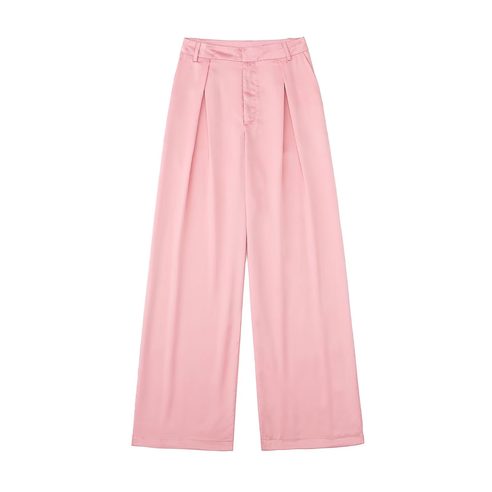 Summer Pleated Decorative Loose Trousers Women