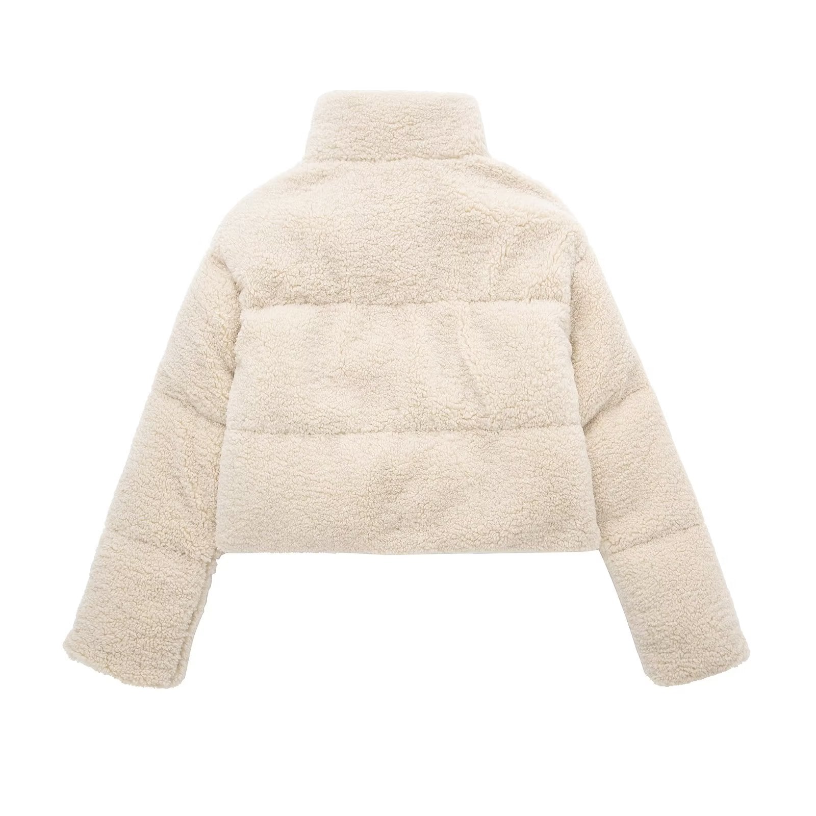 Autumn Winter Women Casual Fleece Short Cotton Jacket Jacket Lamb Wool
