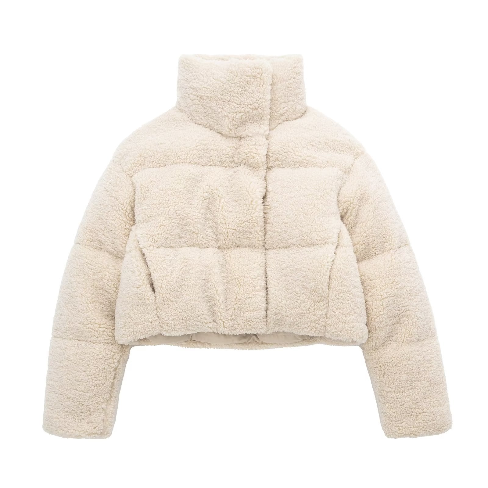 Autumn Winter Women Casual Fleece Short Cotton Jacket Jacket Lamb Wool