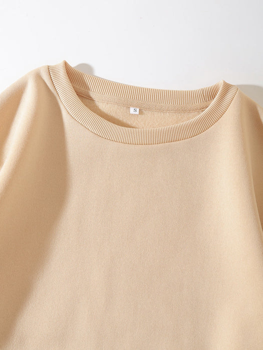 Women Clothing Round Neck Cashmere Bottoming Casual Sport Women Loose Autumn Sweater Women Sweatshirt