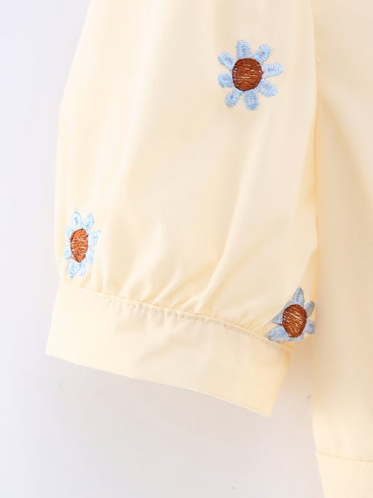 Spring Summer Puff Sleeve Top