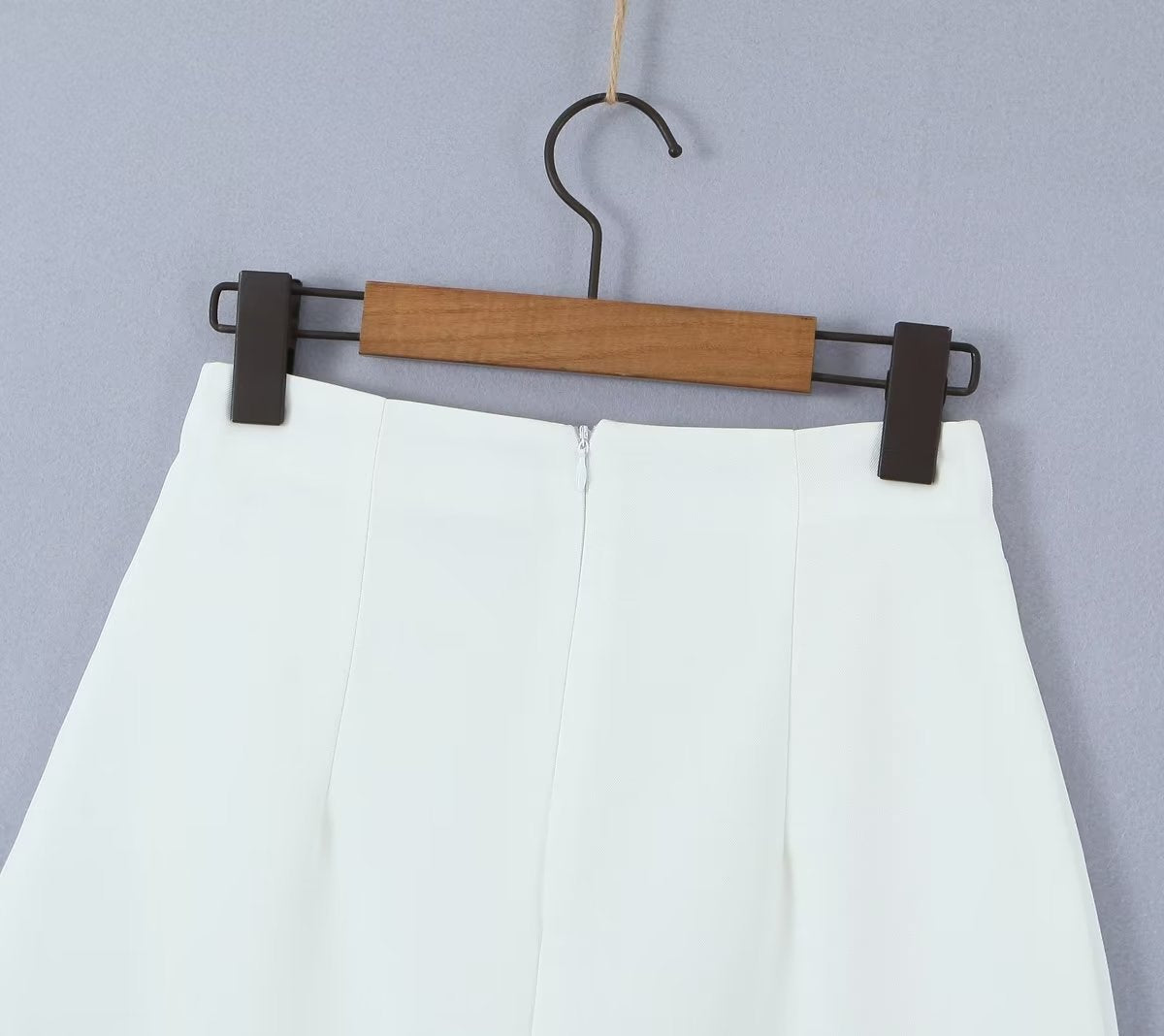 Spring Summer High Waist Slimming Hip Skirt Skirt Slit on Both Sides Ultra Short Wrapped Skirt