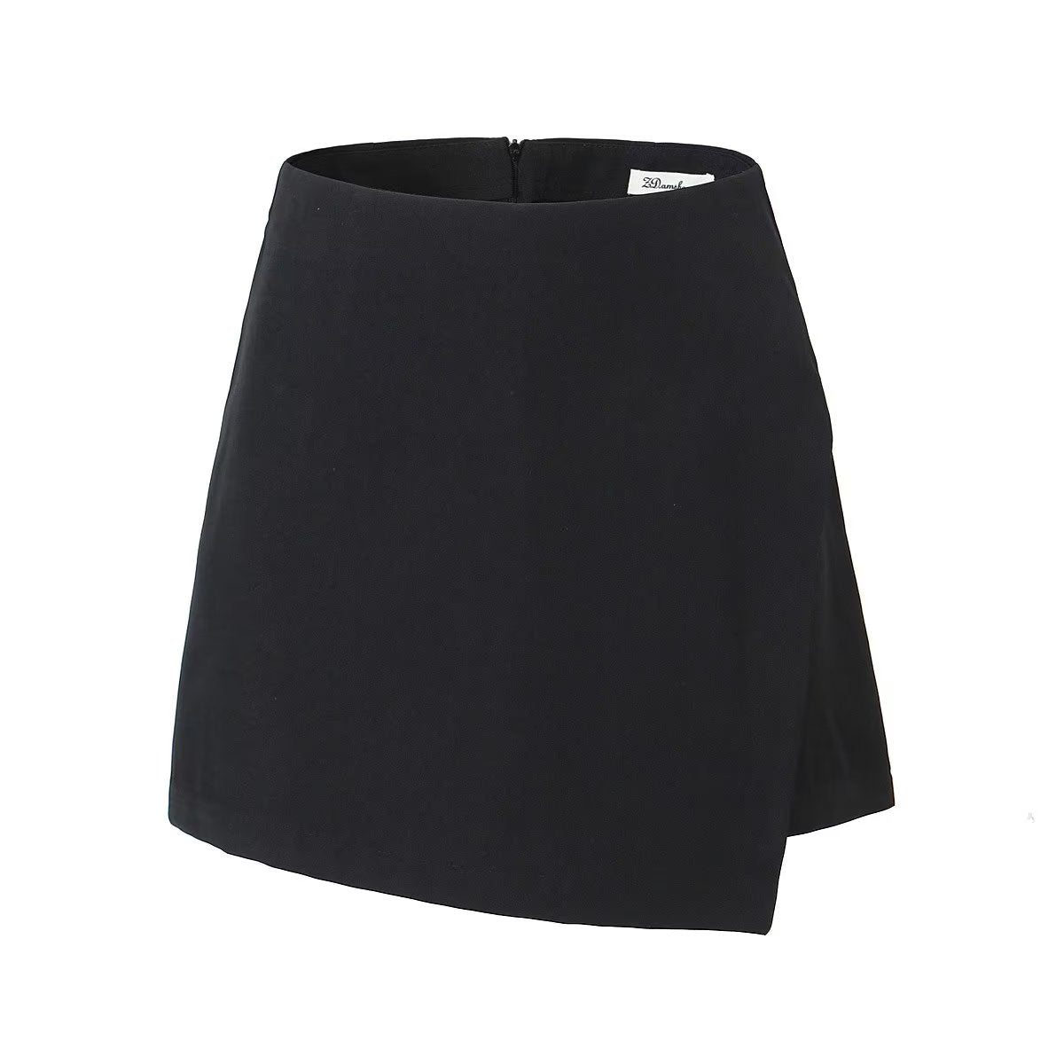 Spring Summer High Waist Slimming Hip Skirt Skirt Slit on Both Sides Ultra Short Wrapped Skirt