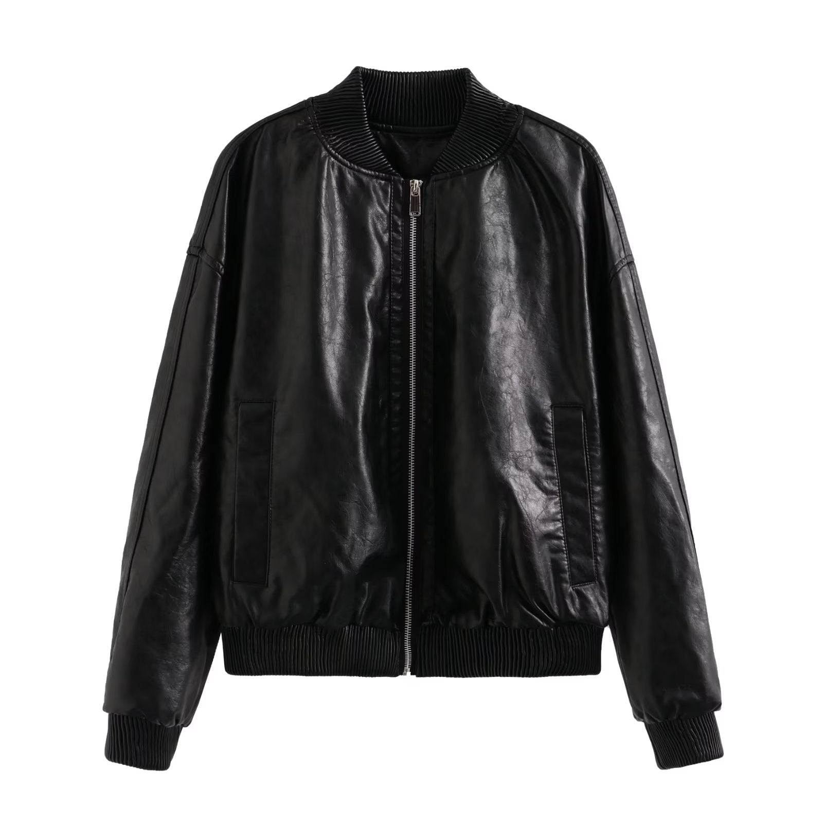 Summer Women Street Wash Effect Bomber Jacket