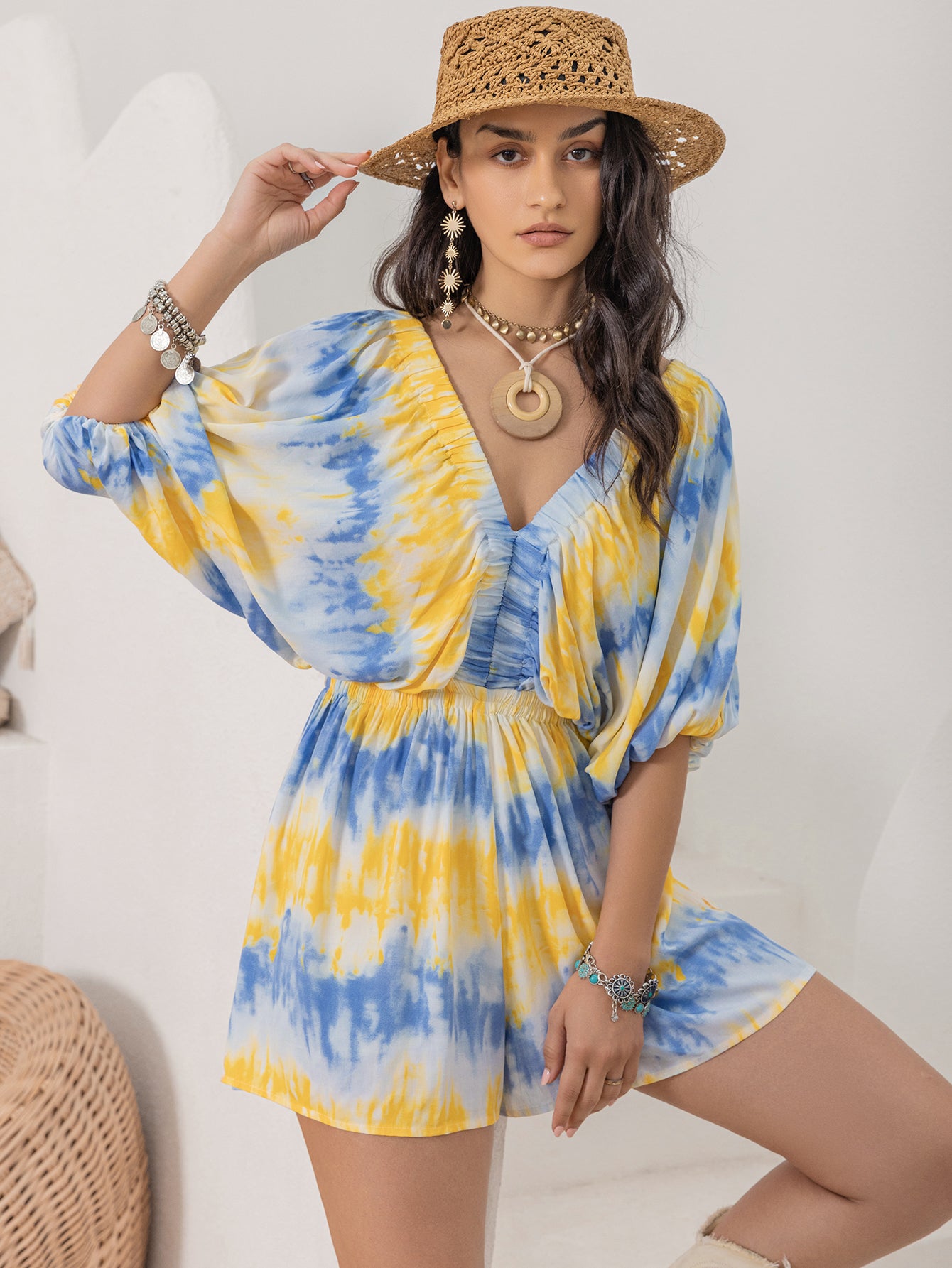 Sexy Backless Multicolor Women Rompers