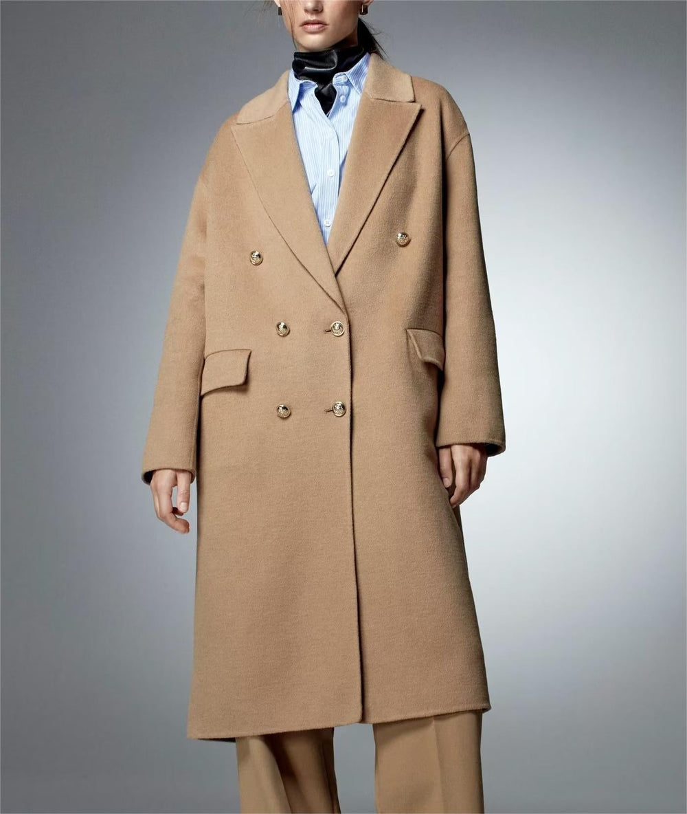 Fall Women Clothing Street Long Overcoat Outerwear