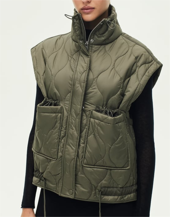 Autumn Women Clothing Street Casual Cotton Padded Jacket Vest Coat