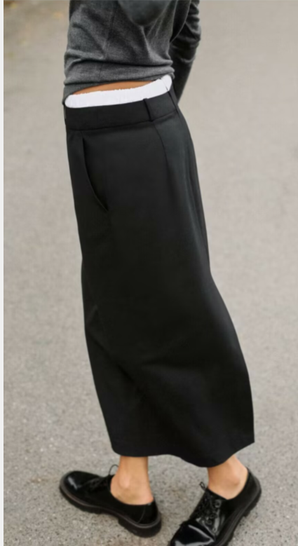 Fall Women Clothing Boxer Briefs Waist Pencil Skirt