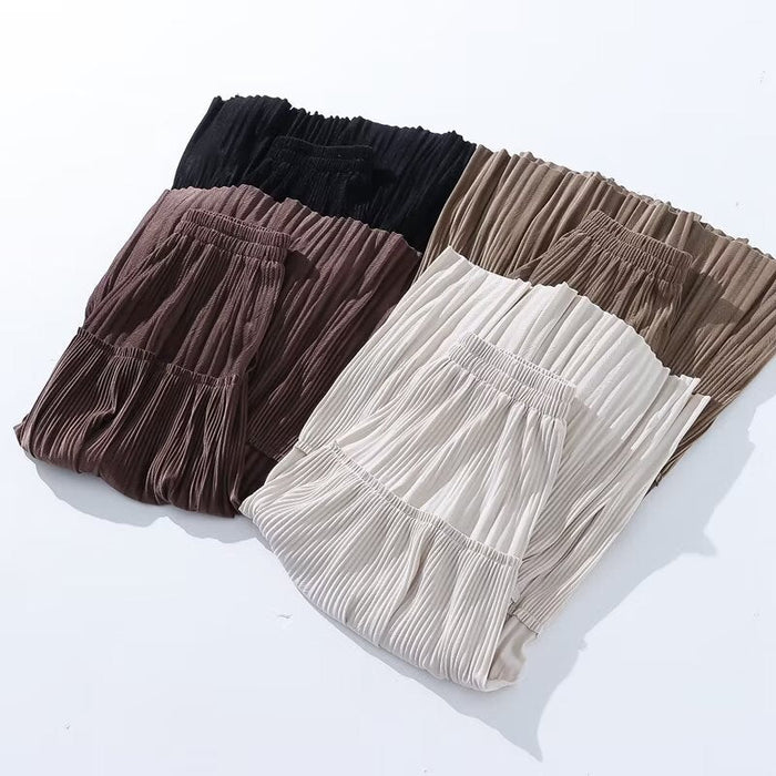 Autumn Mid Length Elastic Waist Skirt Women Velvet Patchwork Skirt