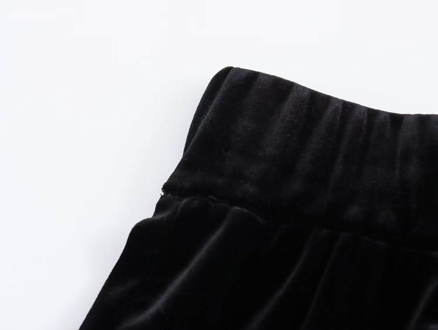 Straight Midi Dress Thick Warm Retro Winter Black with Extra Lining Pleuche Skirt Women Dress