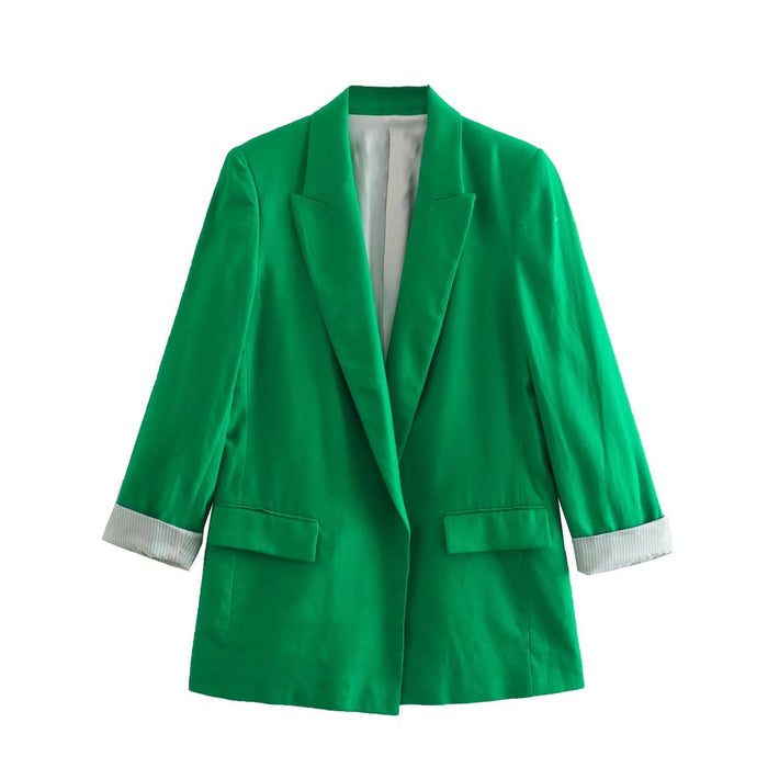 Summer Wind Women Office Candy Color Casual Blazer