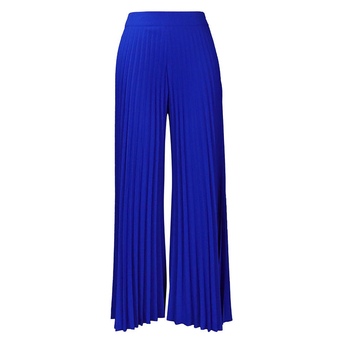 Summer Ladies Pleated Trousers High Waist Wide Leg Pants